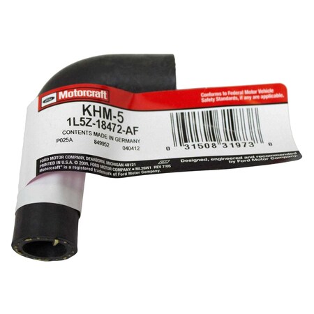 Motorcraft Water Heater Hose, Kh1168 KH1168